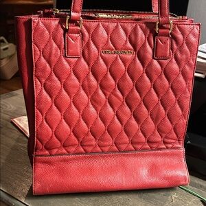 Vera Bradley Quilted Cherry Red Handbag